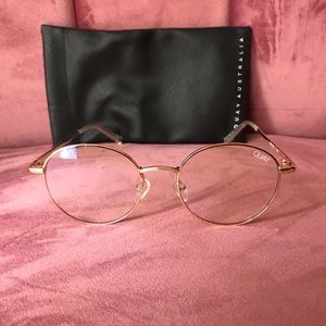 Quay Australia Blue Lense Glasses. I See You